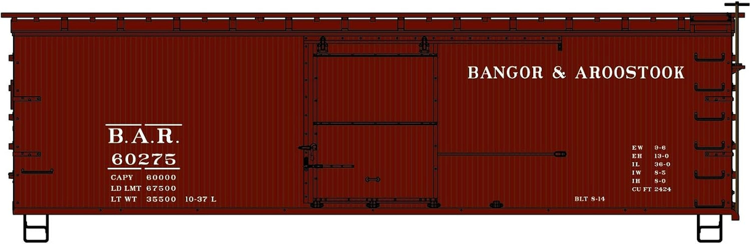 HO KIT 36' Double Sheath Box Bar, ACU1713