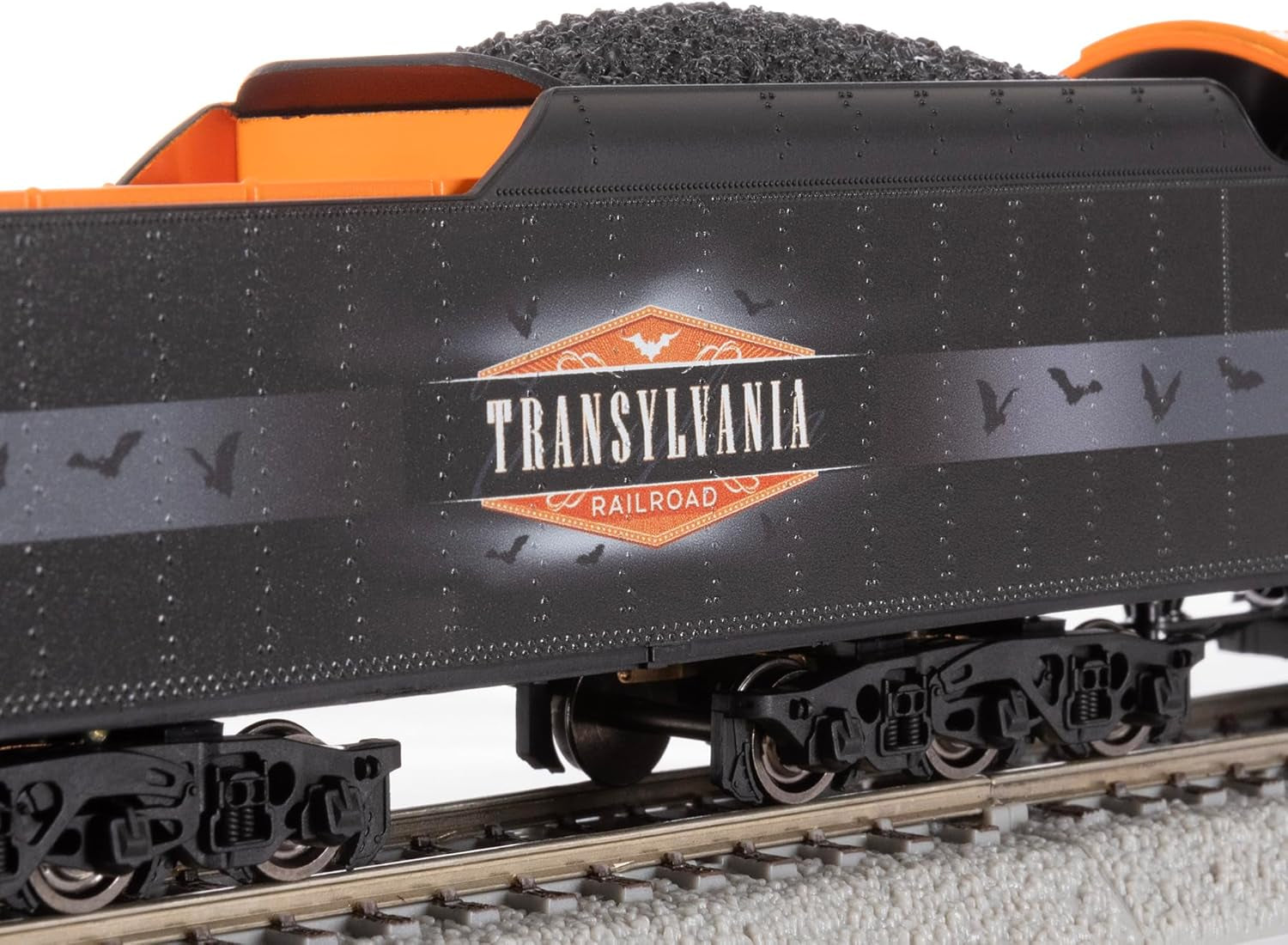 Lionel Transylvania Railroad Halloween Freight Bluetooth Electric HO Scale Model Train Set with Remote Control