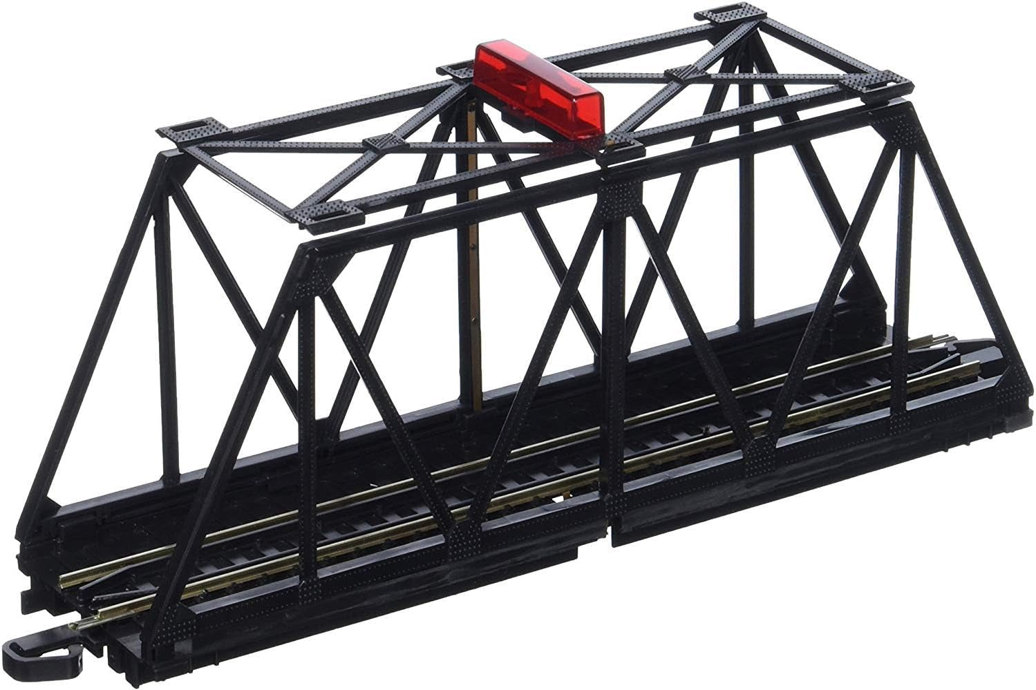 Bachmann Trains E-Z Track Truss Bridge with Blinking Light - HO Scale, Black Medium