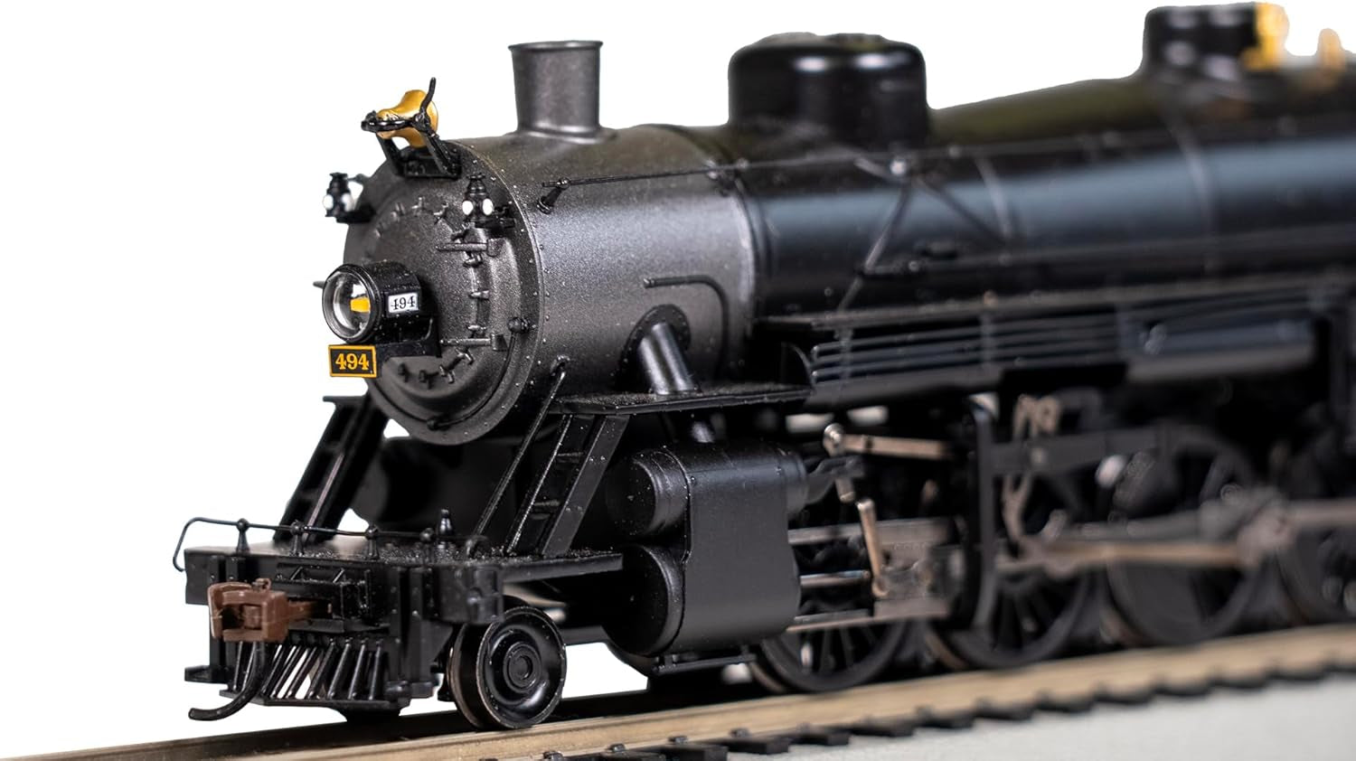 Rev up your HO Scale collection with the Bachmann USRA Light 2-8-2 DCC Ready Locomotive in Seaboard #494! 🚂✨ #TrainLovers #ModelTrains