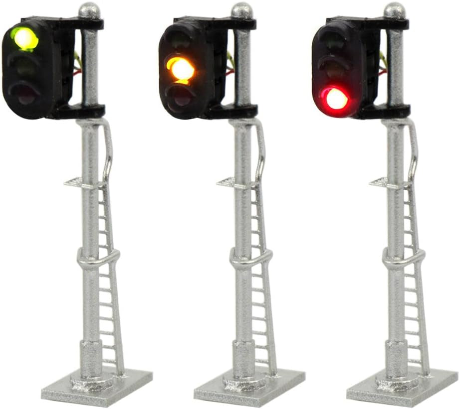 JTD1503GYR N Scale Train Signals Set for 12V Layouts