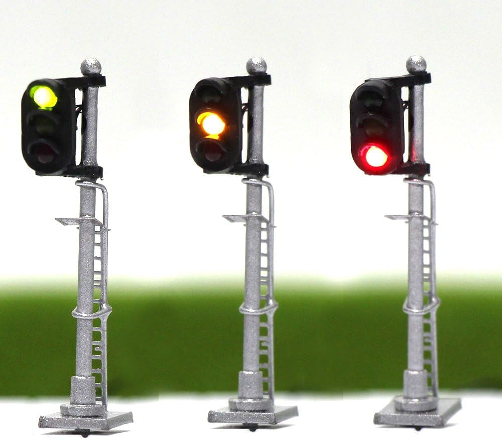 JTD1503GYR N Scale Train Signals Set for 12V Layouts