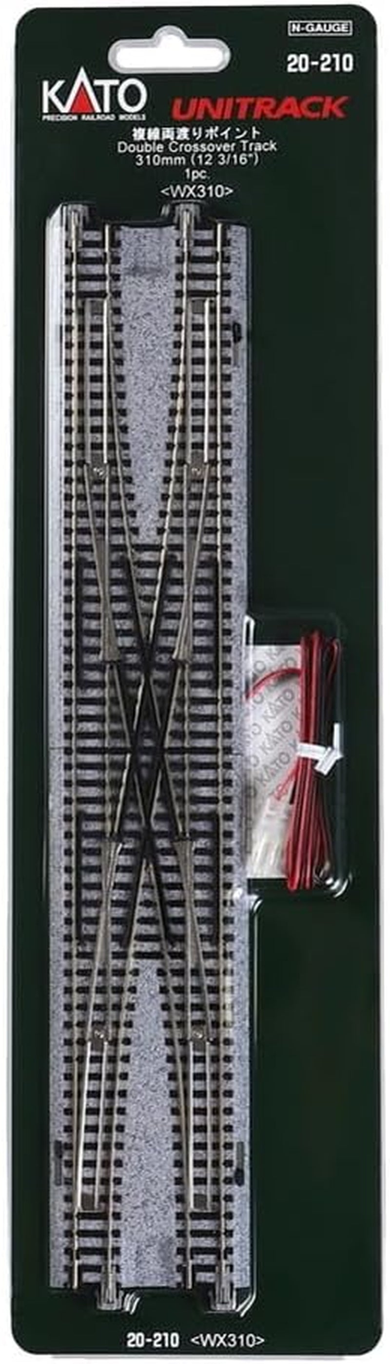 Kato KAT20210 N Scale 310mm (12-3/16") Double Crossover Track