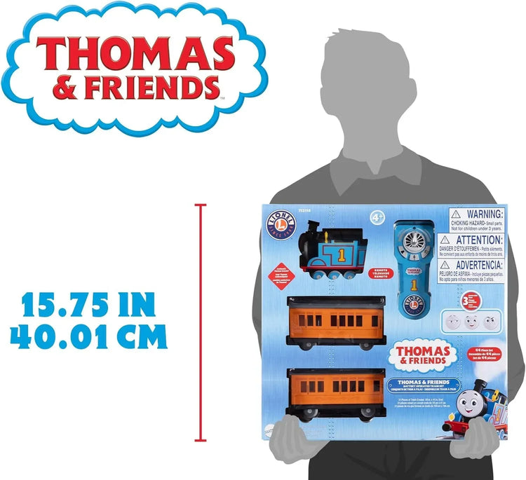 Mattel Thomas & Friends Remote-Controlled Battery-Powered O Gauge Toy Train Set with Authentic Sound Effects, Lights, and Water Vapor Smoke for Children Ages 4 and Up - BYMRR Train Store