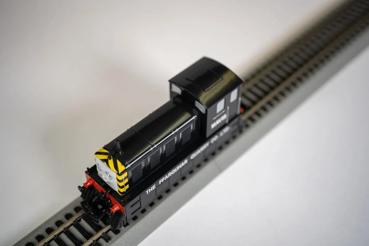 HO scale Bachmann Trains Mavis locomotive with articulating eyes feature, detailed model for model railroading enthusiasts