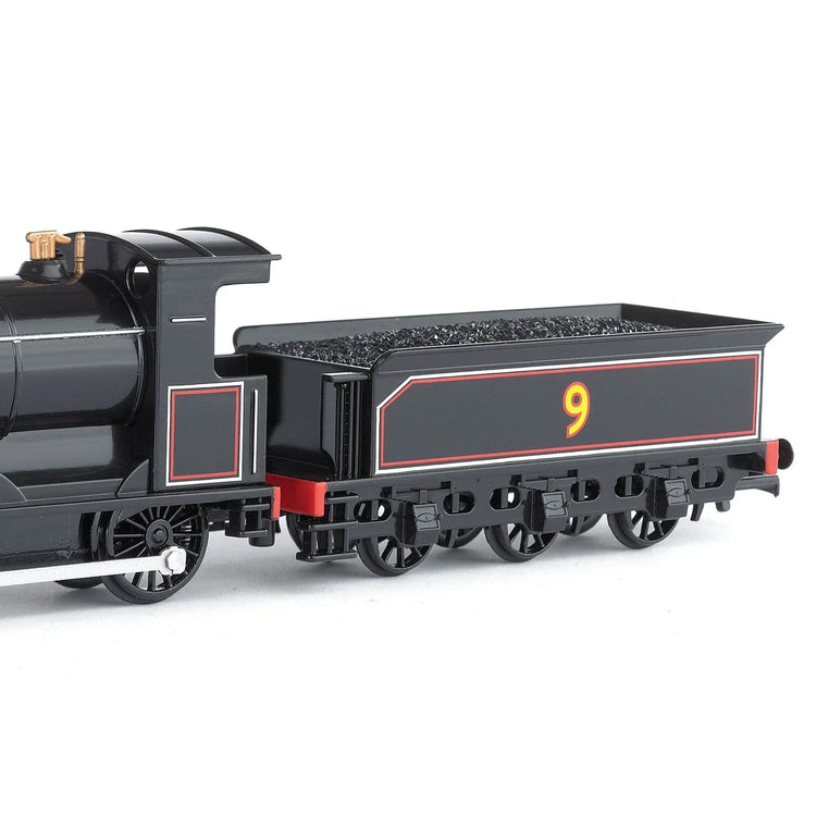 Thomas & Friends HO Scale Donald locomotive by BYMRR Train Store with animated eyes, perfect for collectors and young fans.