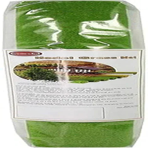 Artificial grass mat for model scenery by BYMRR Train Store, green 40x100 cm, ideal for craft and decoration projects.