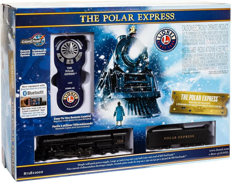 Polar Express Lionchief 2-8-4 Bluetooth HO Scale Model Train Set with Remote Control - BYMRR Train Store