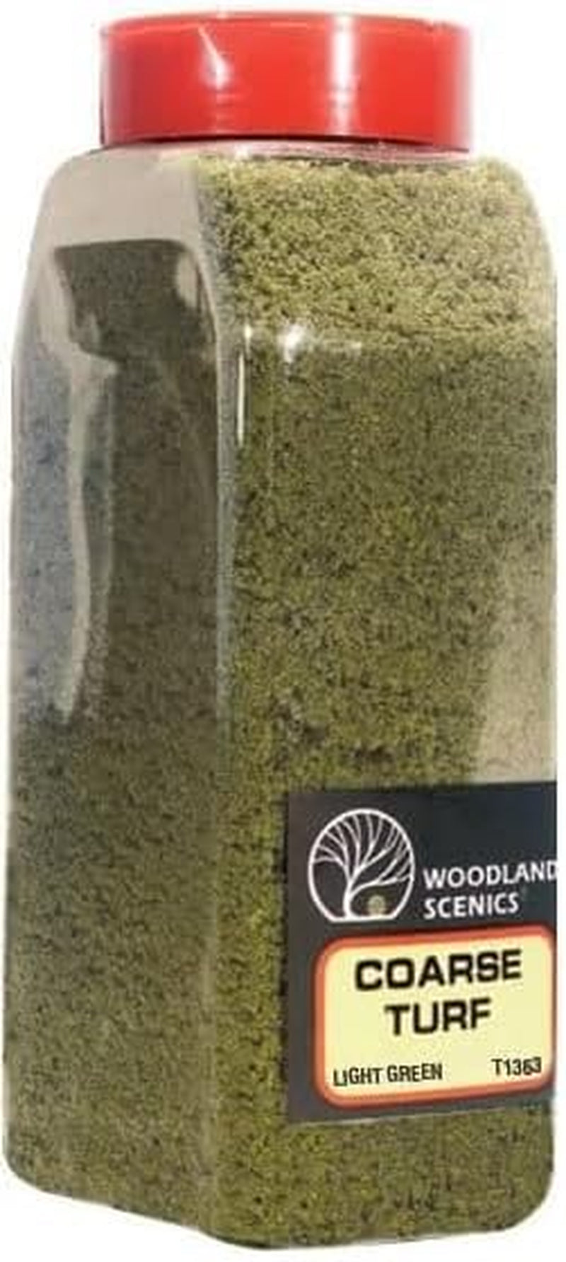 Woodland Scenics Coarse Shaker Bundle - Light Green, Medium Green, and Dark Green (Pack of 3) with Paintbrushes
