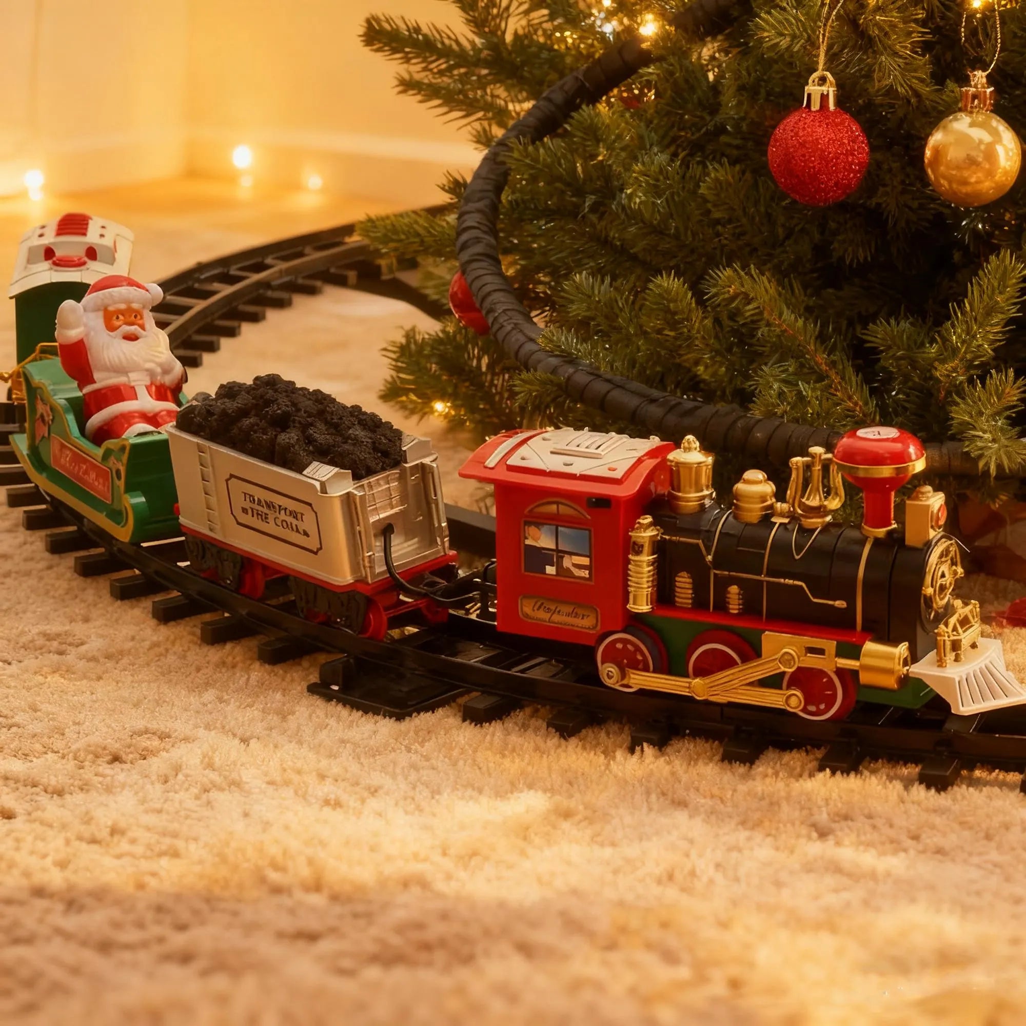 Vintage-Inspired Christmas Train Set – Perfect Holiday Gift