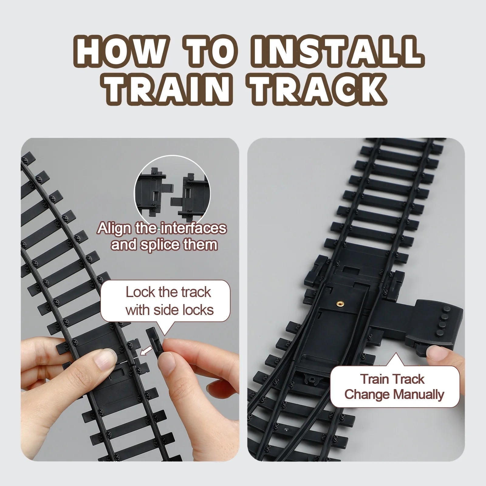 Christmas Train Set Electric Train Toy Set for Boys Locomotive Engine with Sounds Light Rechargeable Classical Steam Cargo Cars Tracks for Kids Christmas Decorations Indoor Toddlers Xmas Gift - BYMRR Train Store