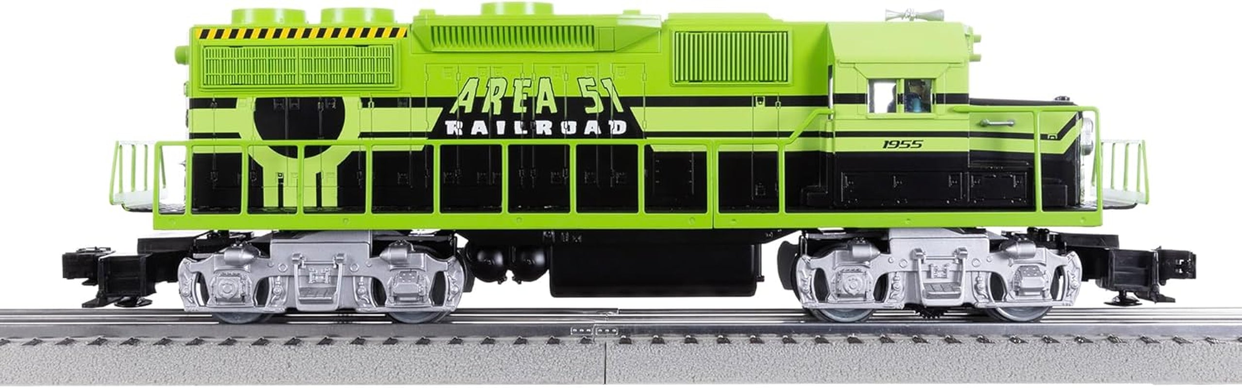 Lionel Area 51 UFO Recovery Bluetooth Lionchief Electric O Gauge Freight Train Set with Remote Control