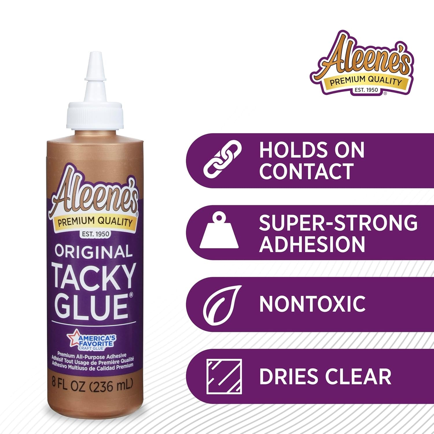 Aleene's All-Purpose Tacky Glue, 8 oz, Clear