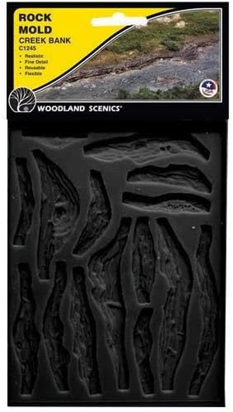 Woodland Scenics C1245 Rock Mold for Creek Bank Modeling