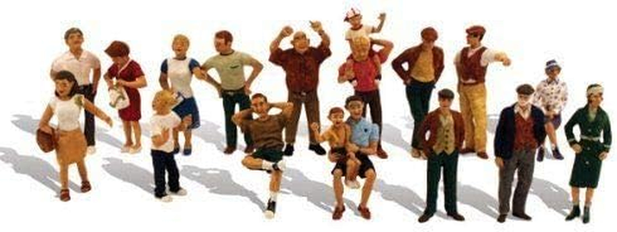 Micro-Mark Woodland Scenics® HO Scale 16-Piece Figure Set