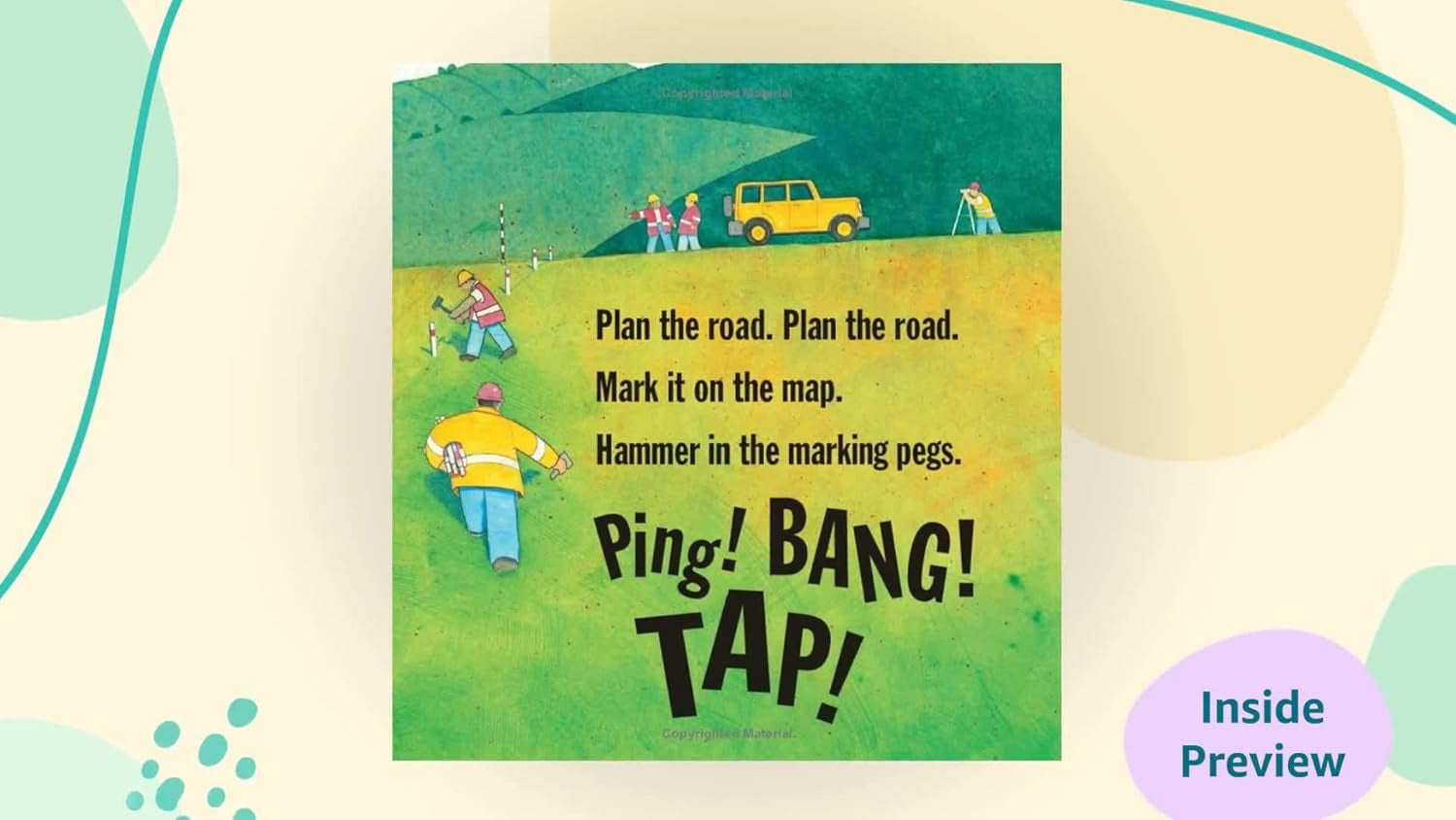 Roadwork: A Rhyming Construction Book Featuring Trucks, Machines, and Noisy Vehicles for Young Children Ages 2-5 (Construction Crew Series)