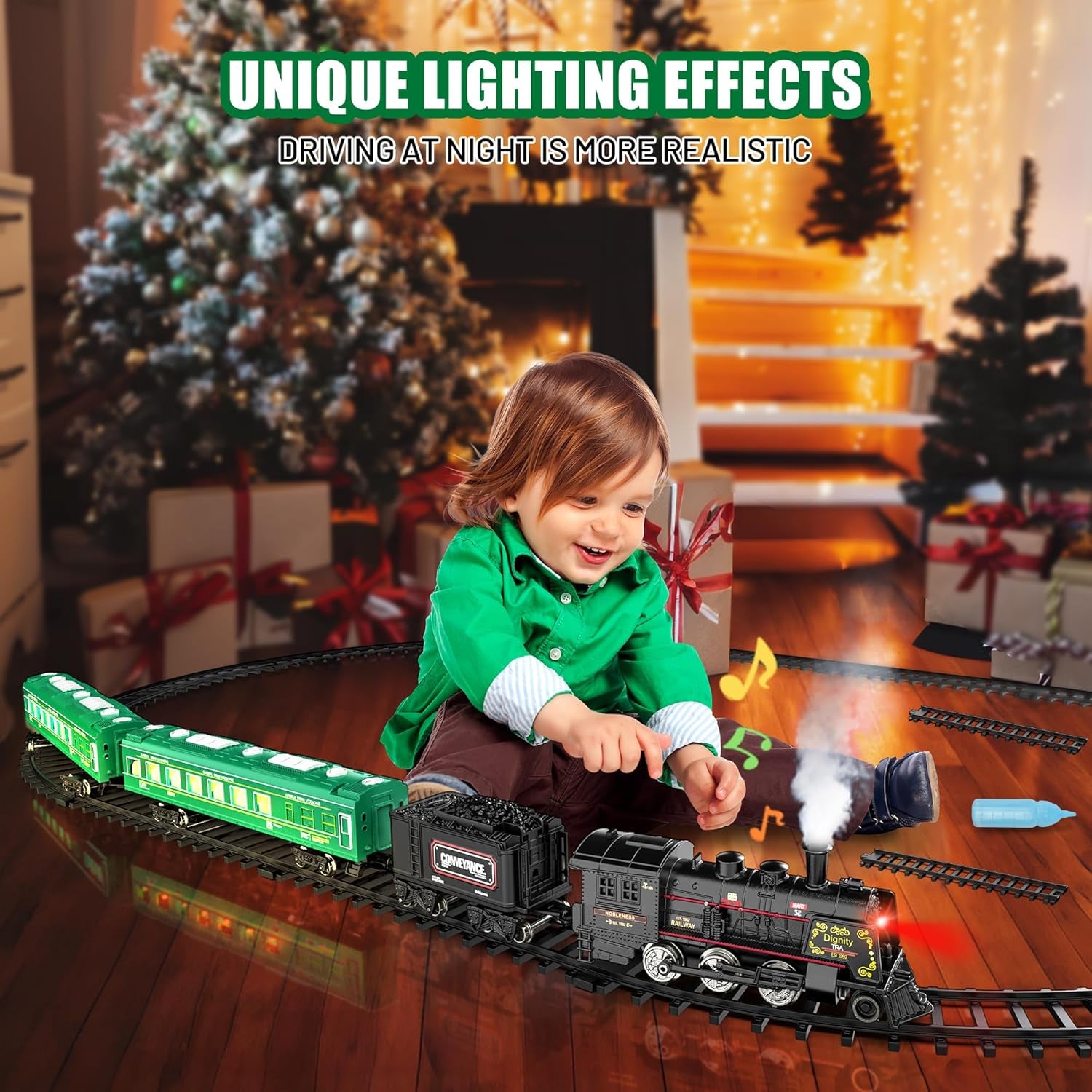 Ultimate Premium Hot Bee Train Set - Engaging Smoke, Lights & Sound Experience for Kids 3+