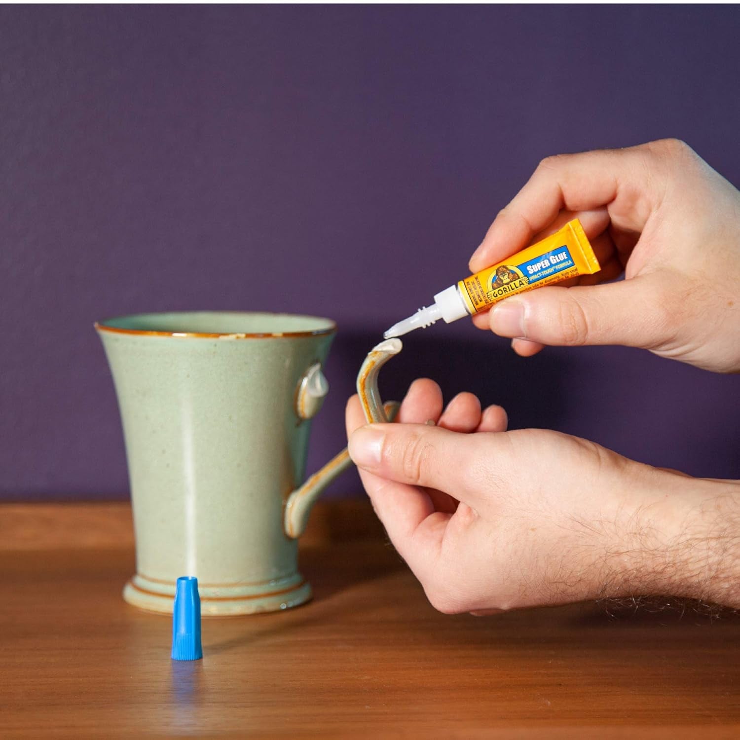 Gorilla Super Glue, Clear Adhesive, Four 3-Gram Tubes (Single Pack) - Versatile and Quick-Setting for Projects and Repairs