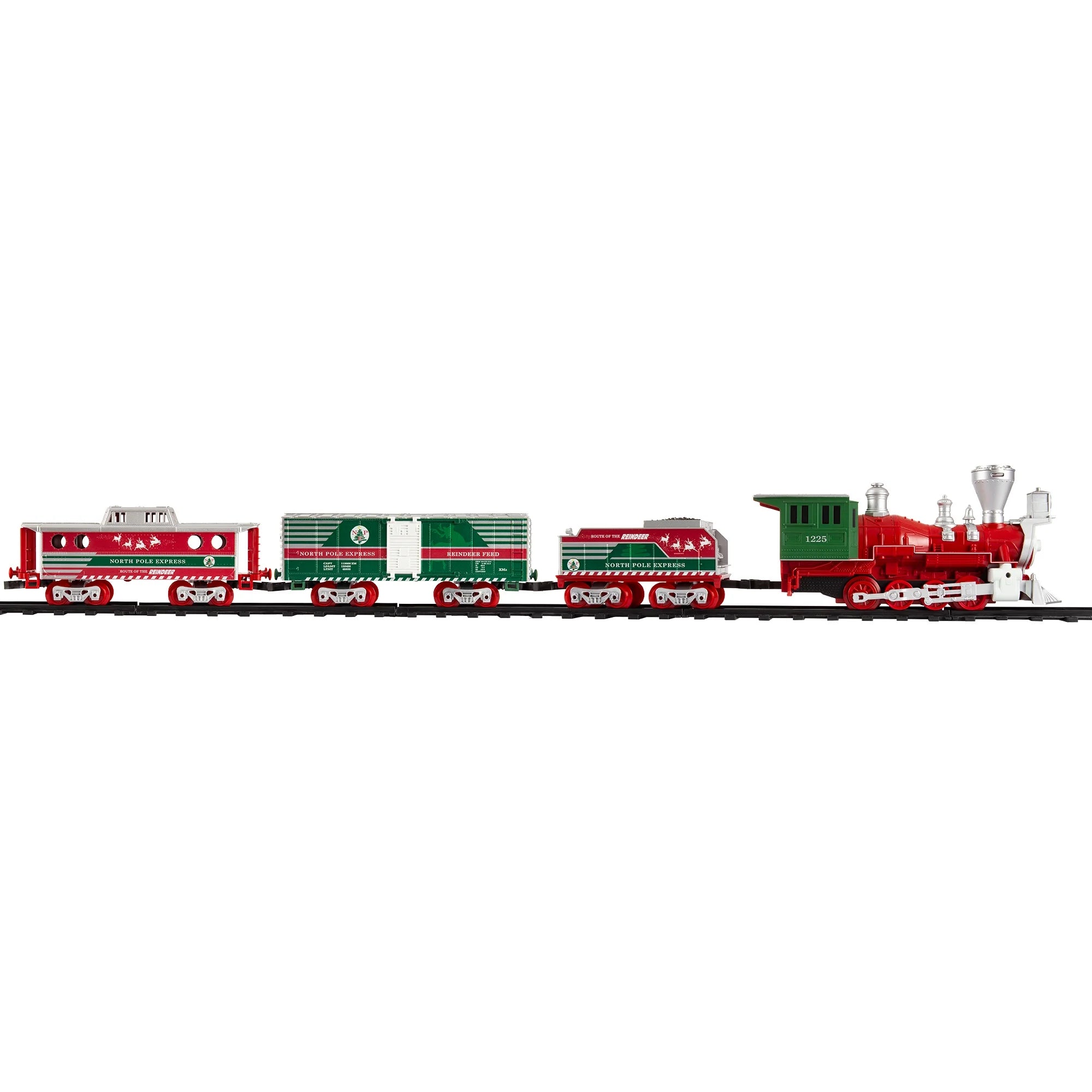 Trains North Pole Express Holiday Train 42 Piece Set with Sounds