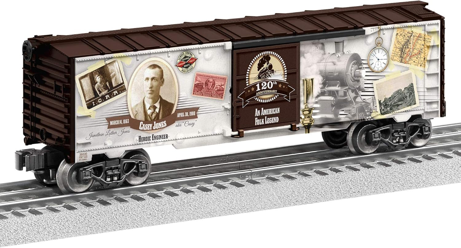 Lionel Burlington Northern Electric O Gauge Model Train Cars - Limited Edition 50th Anniversary MUSA Boxcar