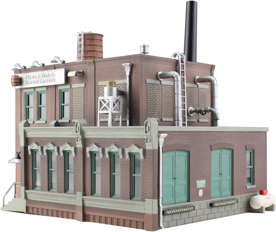 Woodland Scenics N Scale Clyde & Dale's Barrel Factory Model