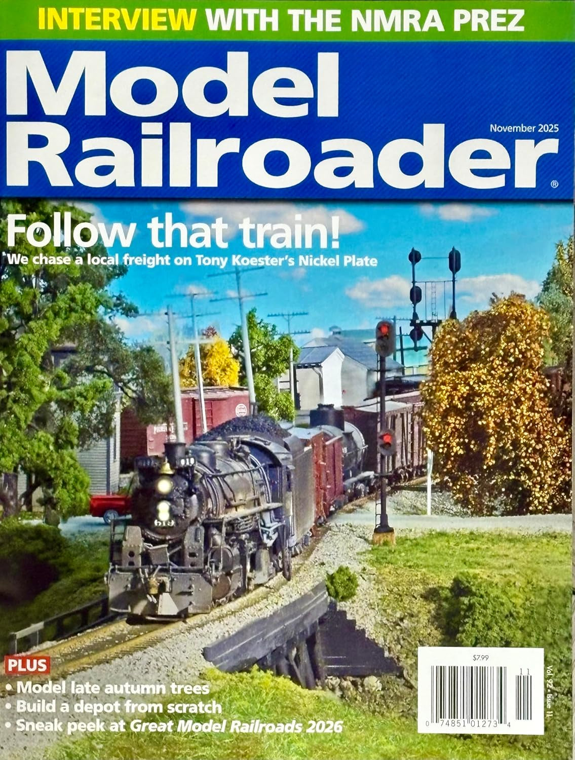 Model Railroader Magazine - November 2025 Edition: Follow That Train!