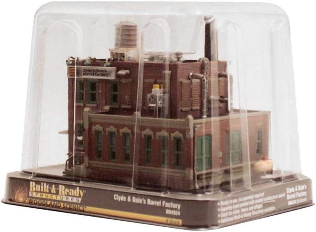 Woodland Scenics N Scale Clyde & Dale's Barrel Factory Model