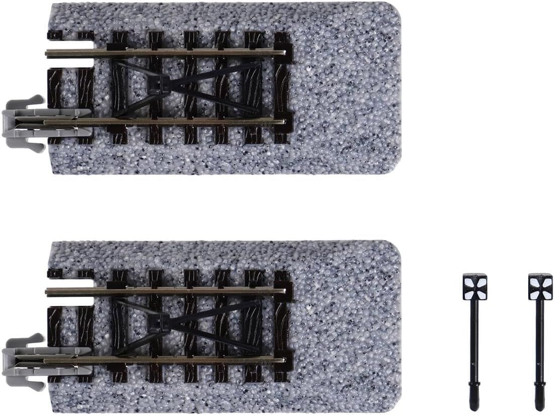 KATO N Gauge Car Stop Track C - 2 Pack (Model Number 20-048) for Railway Modeling Supplies