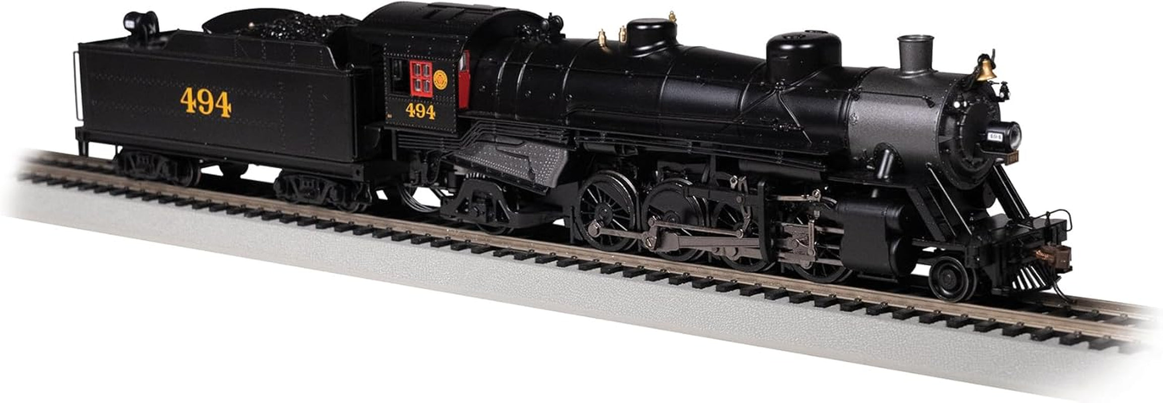 Rev up your HO Scale collection with the Bachmann USRA Light 2-8-2 DCC Ready Locomotive in Seaboard #494! 🚂✨ #TrainLovers #ModelTrains