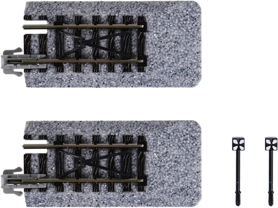 KATO N Gauge Car Stop Track C set of 2 for railway modeling, detailed model tracks for N scale model trains.