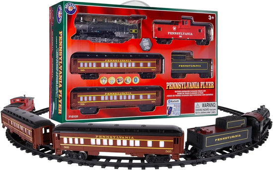 Lionel Pennsylvania Flyer O Gauge Battery-Powered Toy Train Set with Remote Control, Realistic Sound, Lighting, and Smoke Effects for Ages 4 and Older - BYMRR Train Store