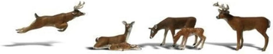 HO Scale Deer Figurines by Woodland Scenics - BYMRR Train Store