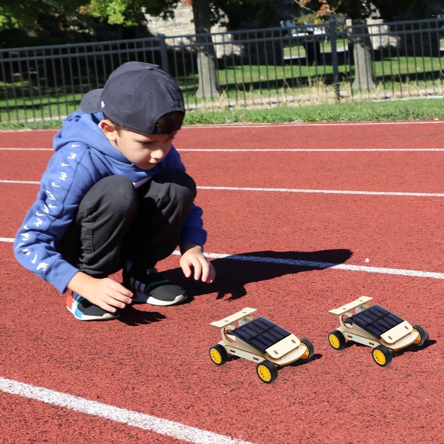 STEM Educational Kits for Children Ages 8-14, Engineering and Science Project Toys, Solar Car Building Sets, Ideal Gifts for Boys Aged 8-12