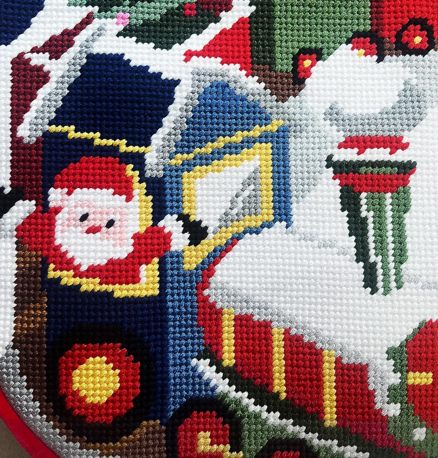 Personalized Vintage Needlepoint Christmas Stocking