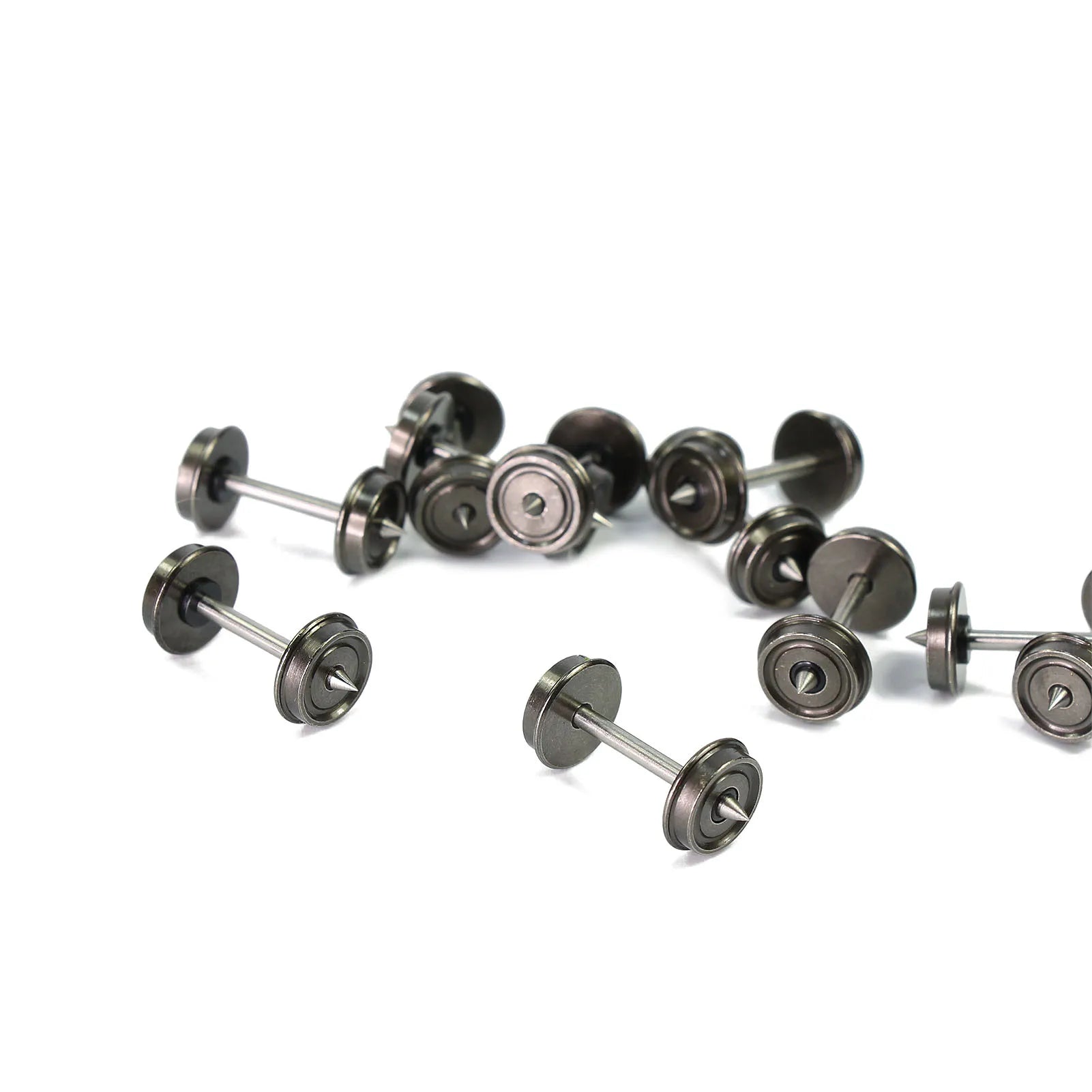 12Pcs/24Pcs Model Trains HO Scale 1:87 33" DC Metal Wheelset DC Wheel Set C8725