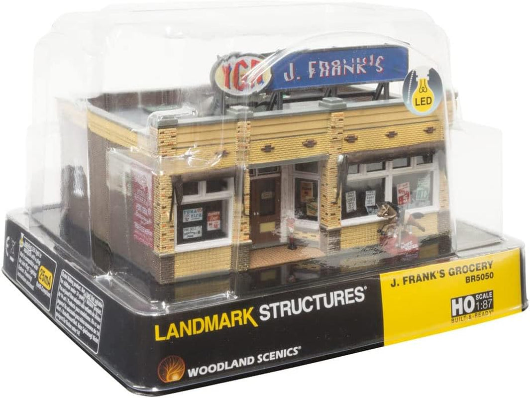 Woodland Scenics HO Scale Pre-Built Structure: J. Frank's Grocery