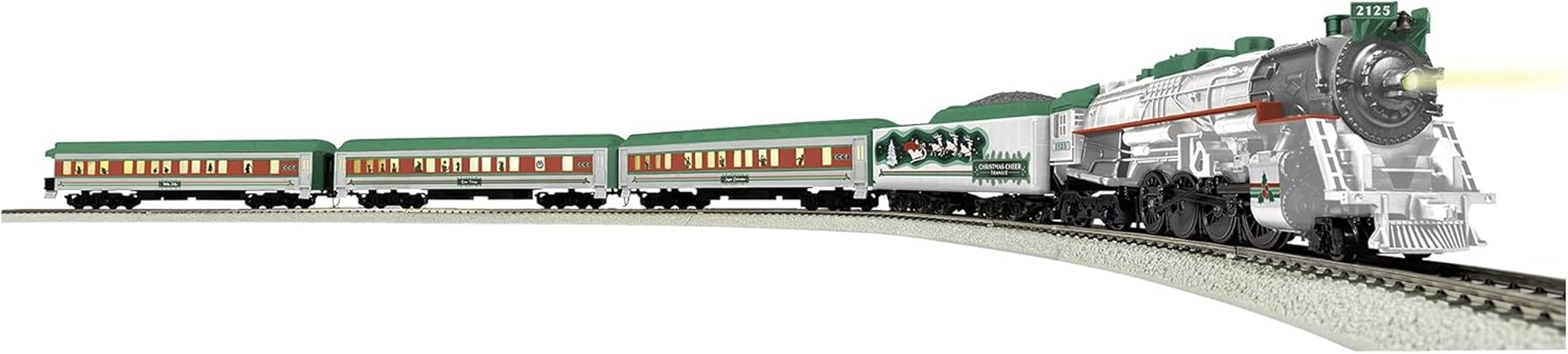 Lionel Bluetooth HO Gauge Christmas Cheer Passenger Model Train Set with Remote Control