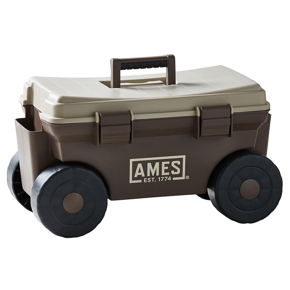 1.5 Cu.Ft. Plastic Rolling and Storage Lawn and Garden Cart