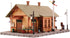 Woodland Station N scale model kit by BYMRR Train Store, detailed miniature station building with realistic features.