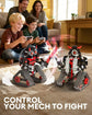 Opmind 5-in-1 STEM remote-controlled robot building kit with app, samurai and ninja blocks, 419-piece educational DIY set for kids