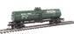 HO scale British Columbia Railway ready-to-run tank car in green, yellow, and white with Dogwood logo, model 931-1441.