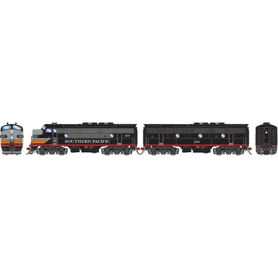 HO scale Southern Pacific F3A and F3B locomotive set by BYMRR Train Store, model 