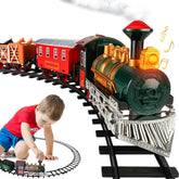 USA Electric Express Train Set for Children Ages 4-8 - Military-Themed Polar Train Model with Helicopter, Tank, Soldiers, and Tracks - Ideal Birthday Gift for Boys Ages 2-4