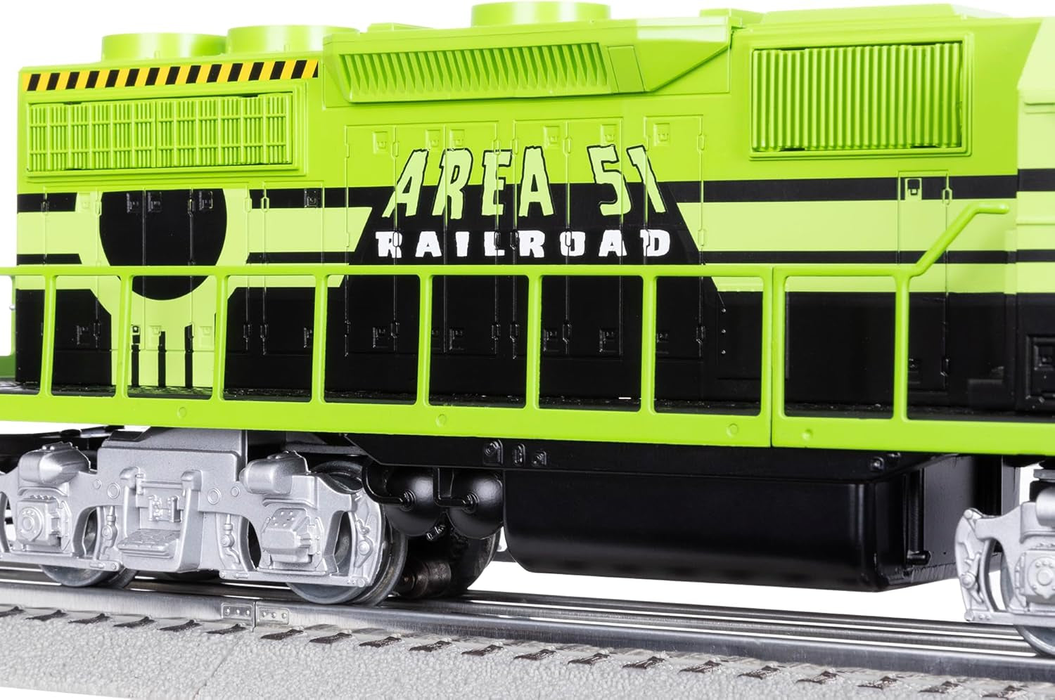 Lionel Area 51 UFO Recovery Bluetooth Lionchief Electric O Gauge Freight Train Set with Remote Control