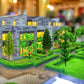 Miniature tree set by MOMOONNON with 70 small artificial trees for train scenery, diorama landscaping, and model railroad layouts