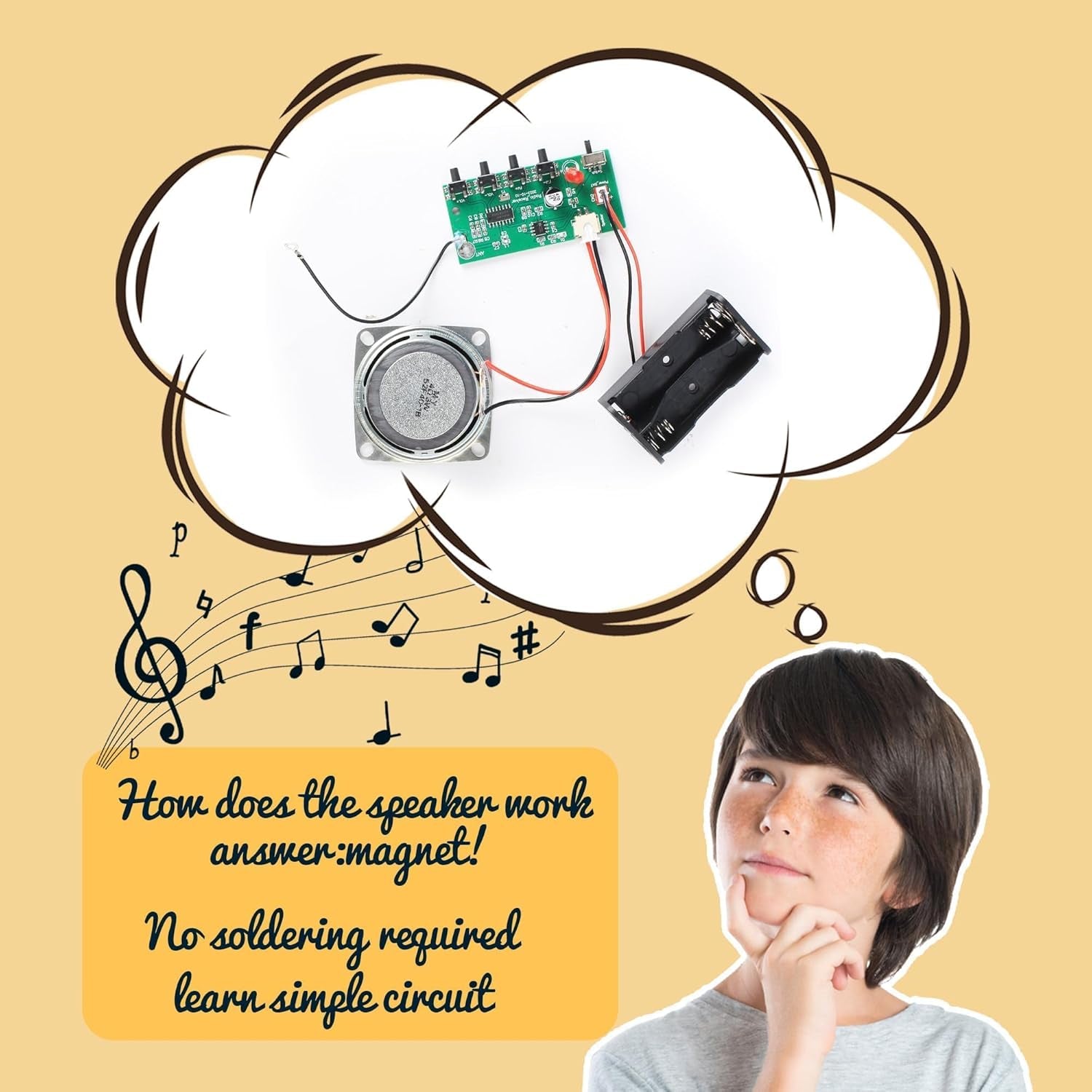 STEM Science Kits for Ages 8-14: Build Your Own FM Radio and DIY Electronic Snap Circuits Projects for Teens and Preteens (Classic Wood)