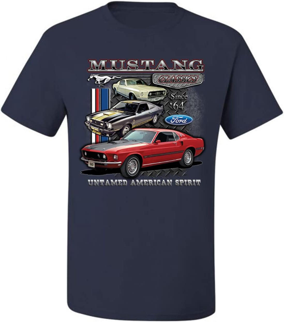 Ford Mustang Classics Men's Graphic T-Shirt - Celebrating the Untamed American Spirit in Cars and Trucks