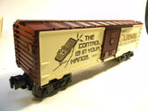 Mint condition 1995 Toy Fair Box Car by BYMRR Train Store in original packaging, detailed model with colorful design.