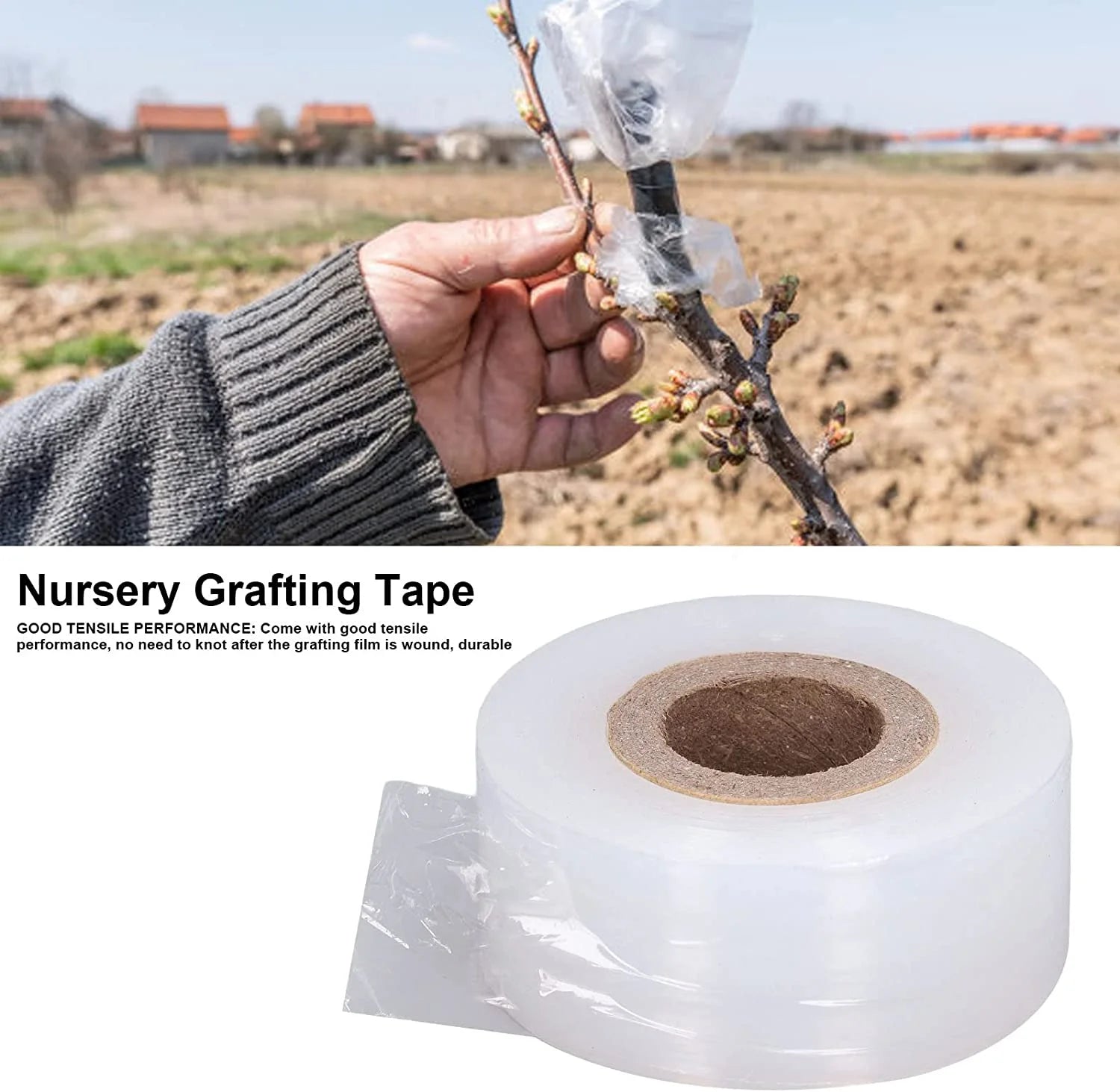 Parafilm Grafting Tape Nursery Sealing PVC Stretchable Resilient 29Mm Width Garden Hand Tools