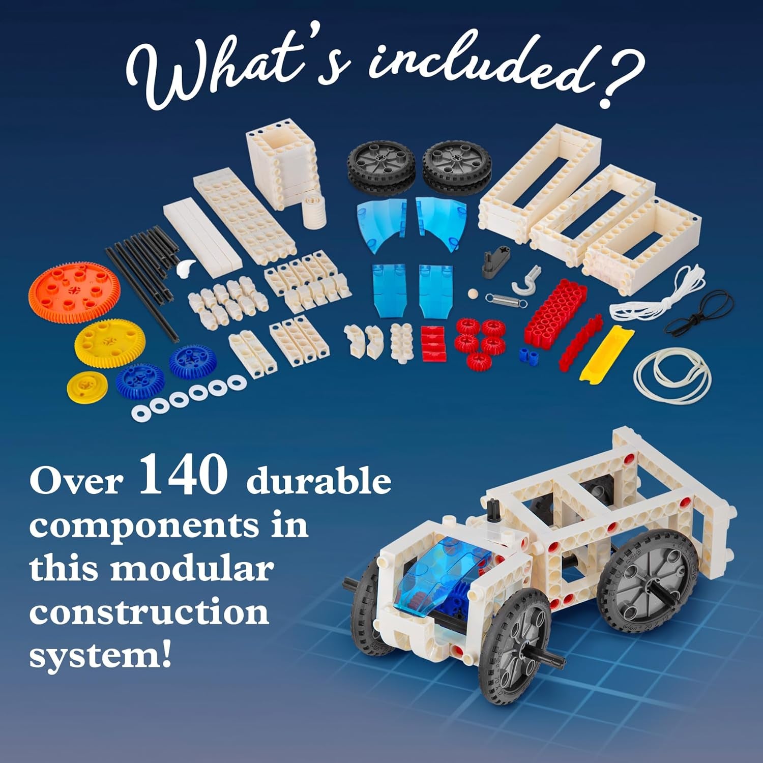 Thames & Kosmos Mechanical Engineering: Machines & Vehicles STEM Experiment Kit - Build 20 Mechanical Models and Explore the Physics of Force and Motion for Ages 8+